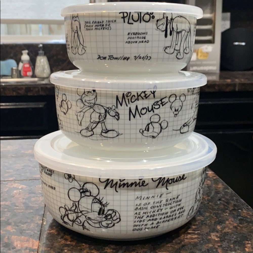 Disney Ceramic bowls with lids